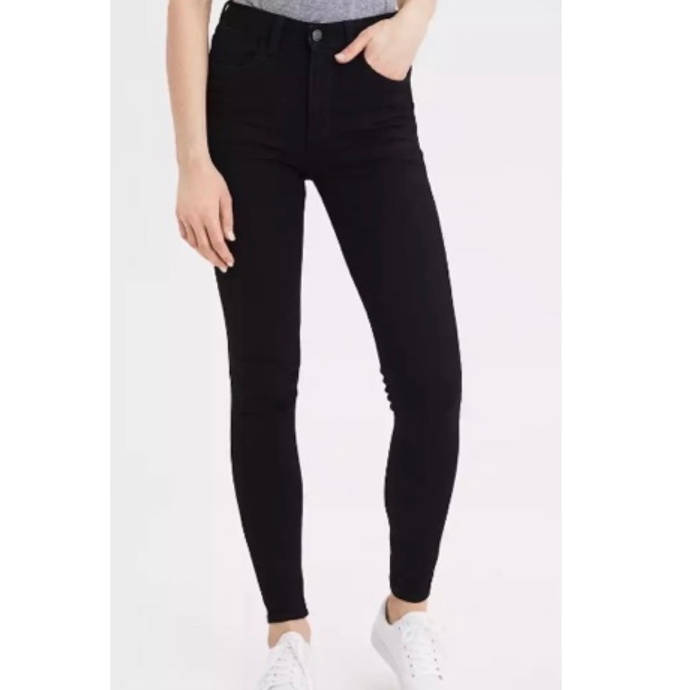 American Eagle Super Stretch Black Jeggings Size 2